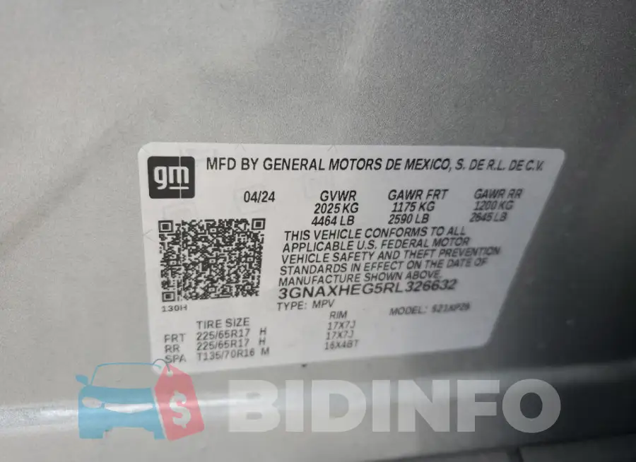 3GNAXHEG5RL326632 Photo# 12