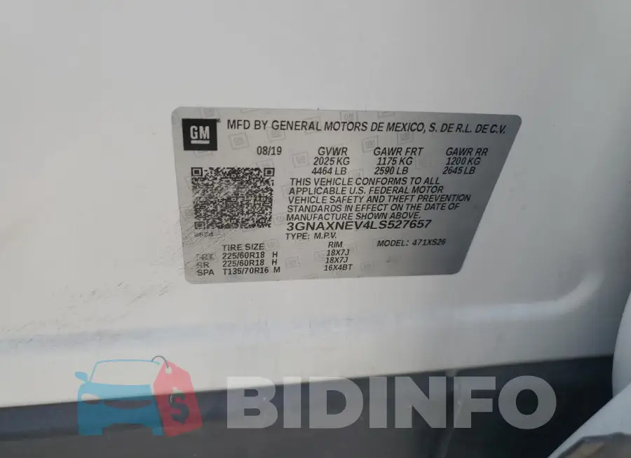 3GNAXNEV4LS527657 Photo# 13