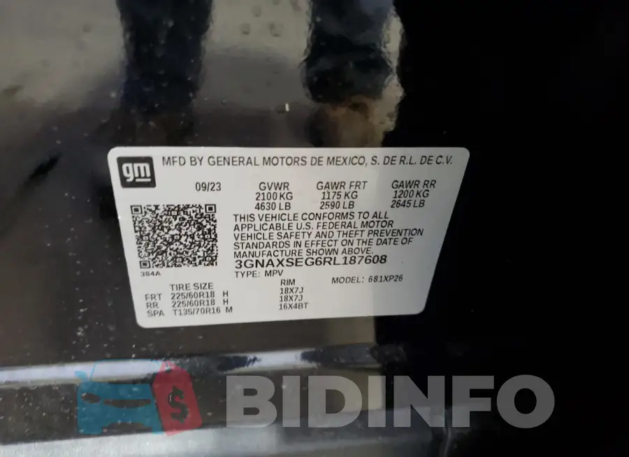 3GNAXSEG6RL187608 Photo# 13