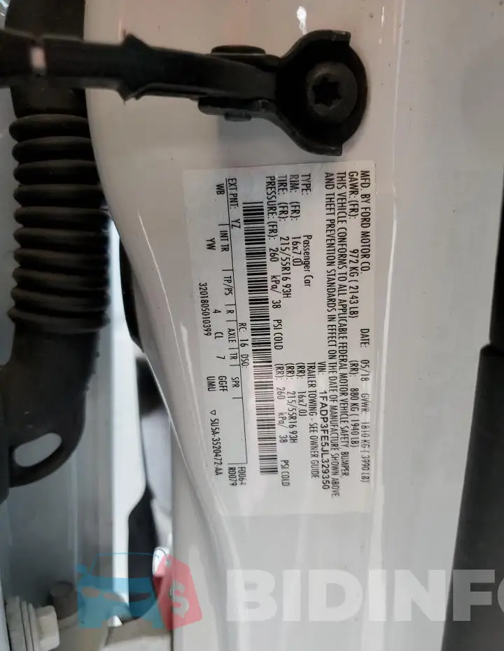 1FADP3FE5JL329350 Photo# 12