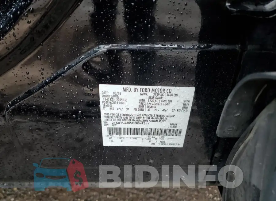2FMPK4J85GBB47214 Photo# 13