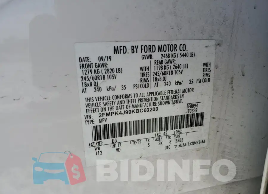 2FMPK4J99KBC60200 Photo# 13
