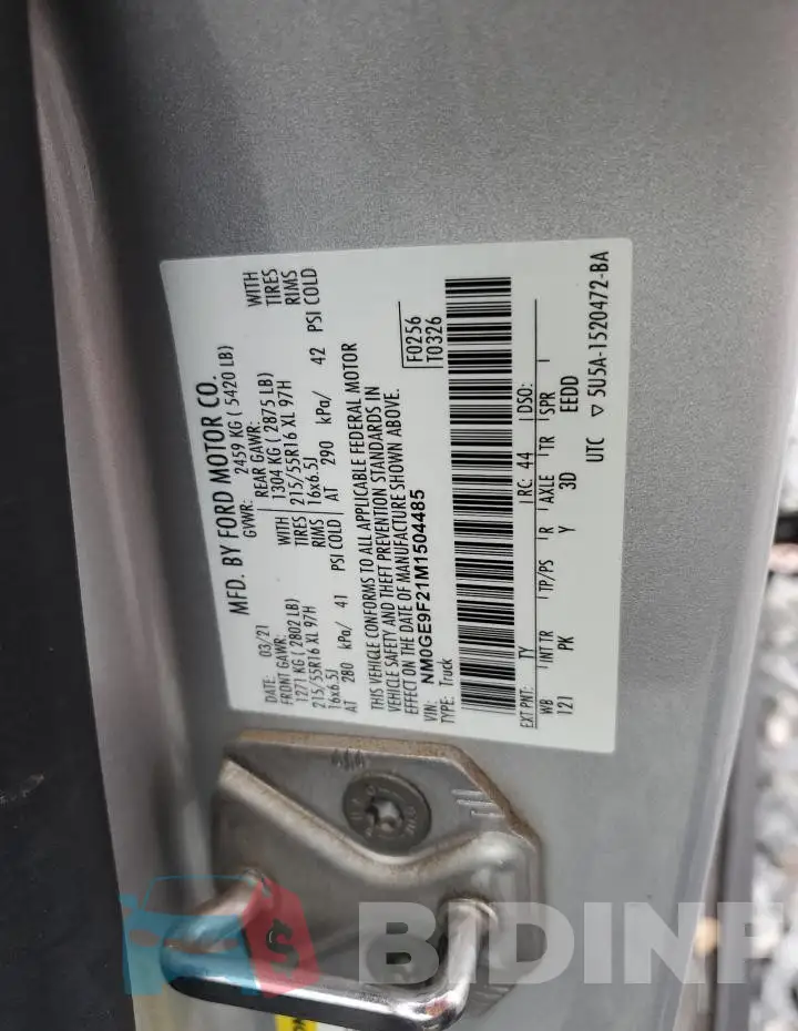 NM0GE9F21M1504485 Photo# 13