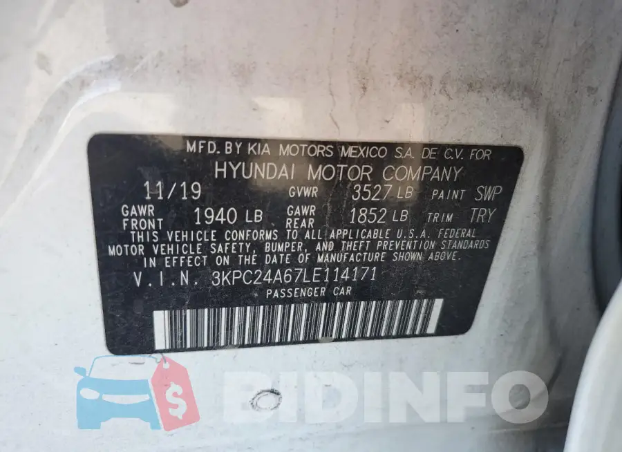 3KPC24A67LE114171 Photo# 12