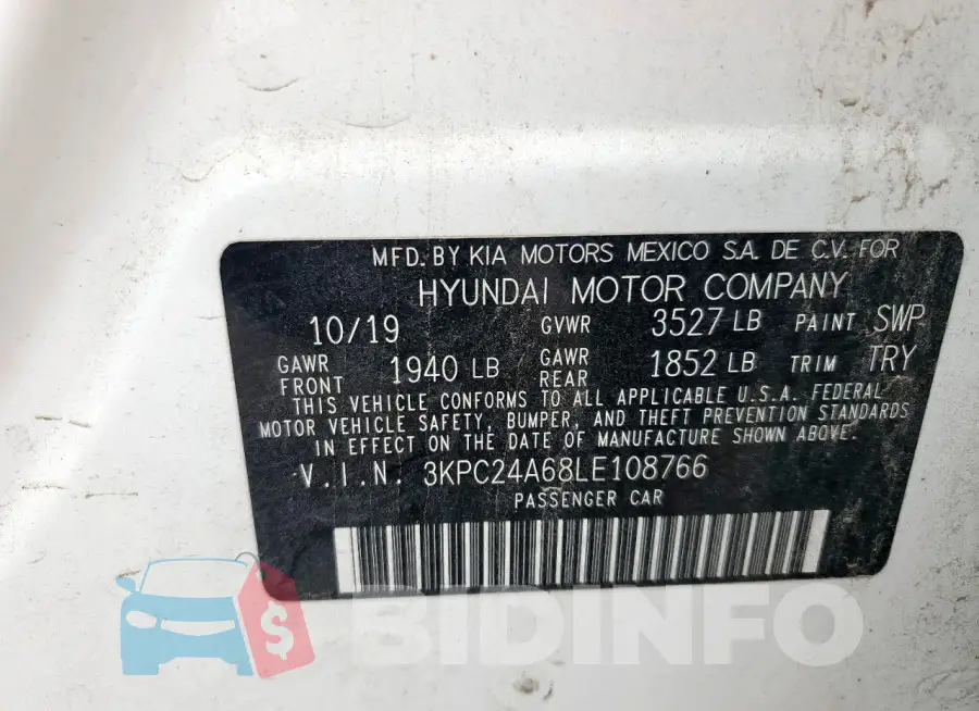 3KPC24A68LE108766 Photo# 12