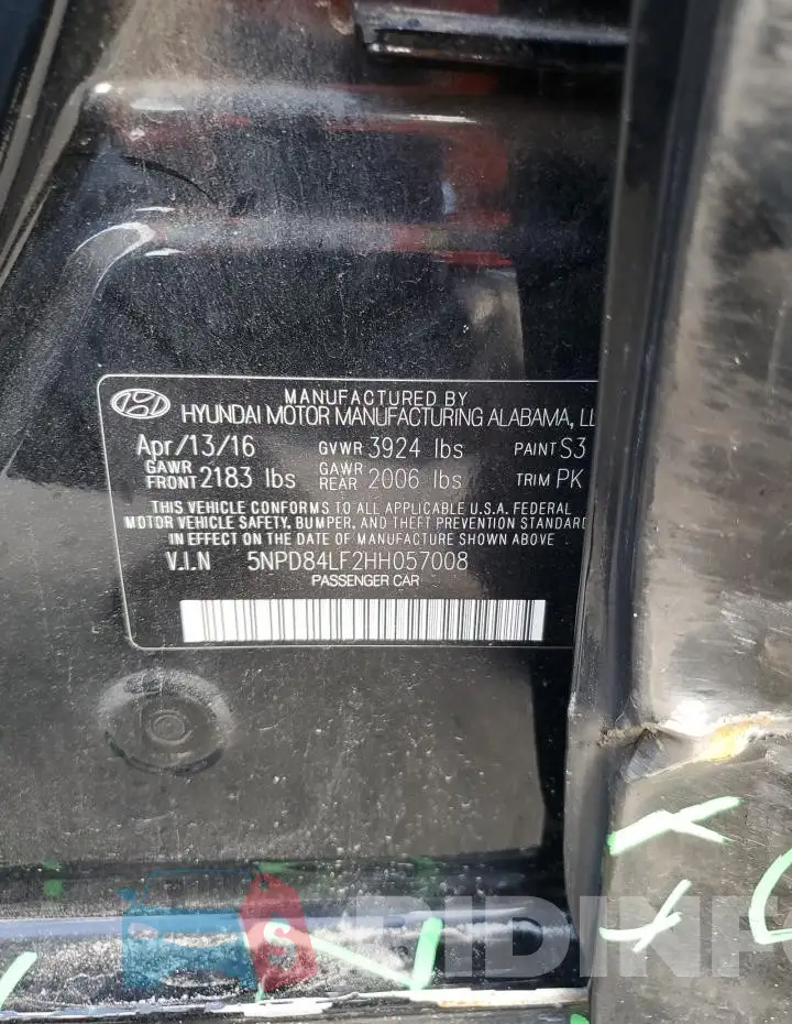 5NPD84LF2HH057008 Photo# 13