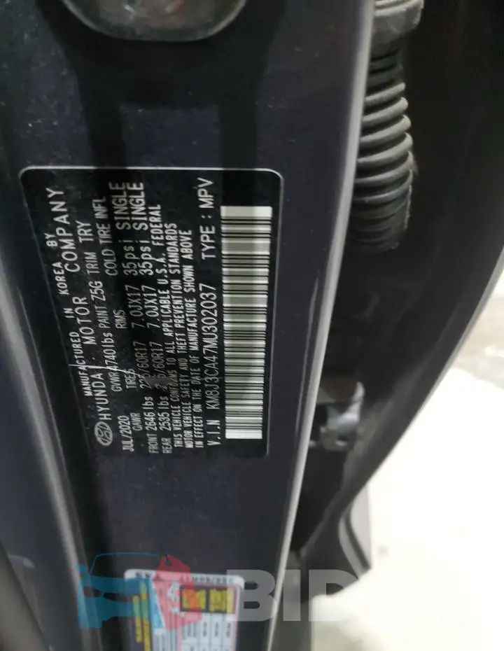KM8J3CA47MU302037 Photo# 14