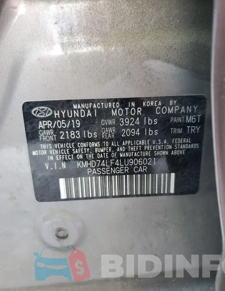 KMHD74LF4LU906021 Photo# 12