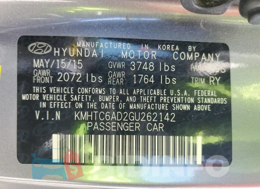 KMHTC6AD2GU262142 Photo# 12