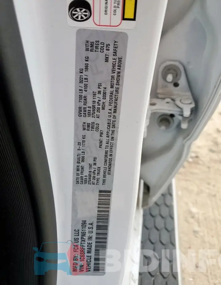 1C6SRFFTXPN611094 Photo# 12