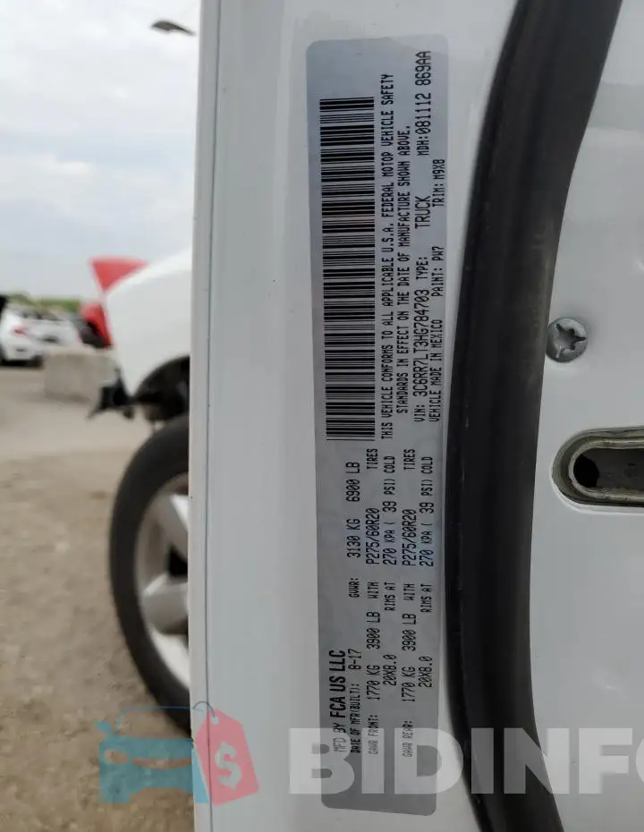 3C6RR7LT3HG784703 Photo# 13