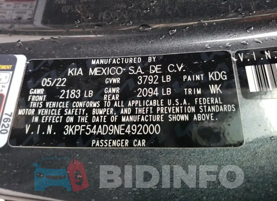 3KPF54AD9NE492000 Photo# 12
