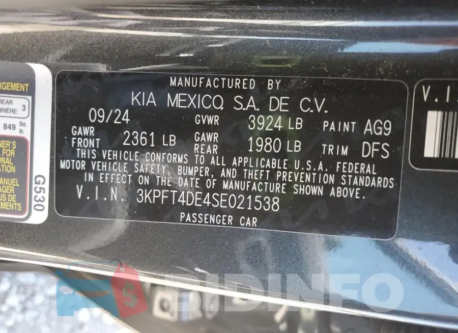 3KPFT4DE4SE021538 Photo# 12