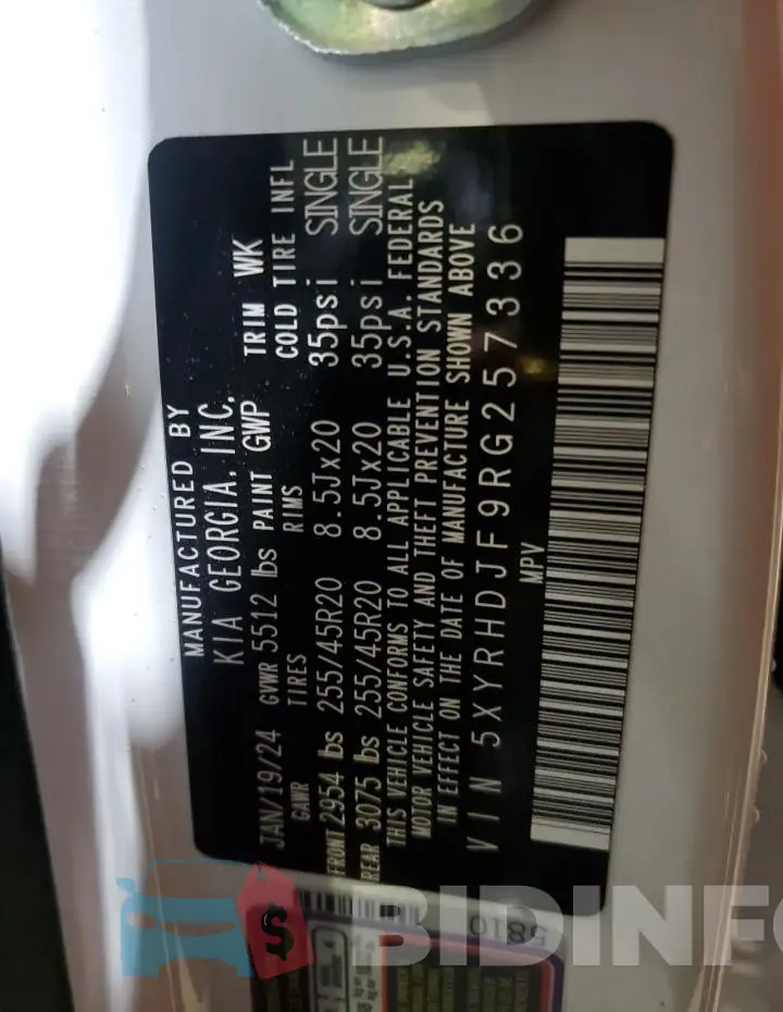 5XYRHDJF9RG257336 Photo# 13