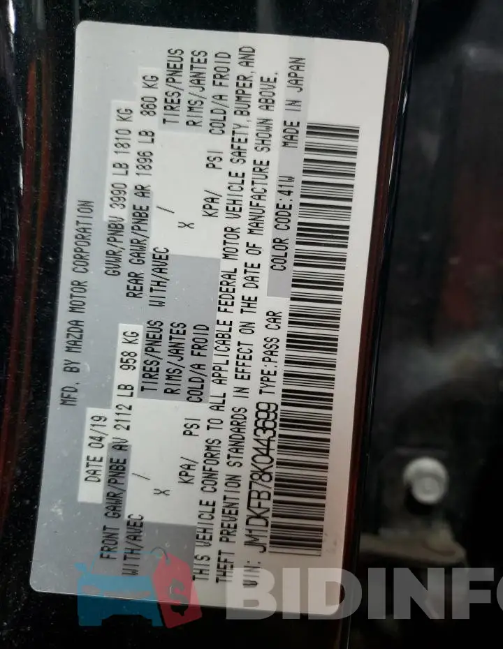 JM1DKFB78K0443699 Photo# 12