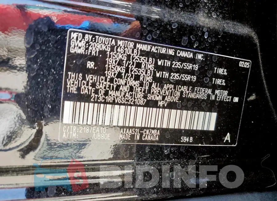 2T3C1RFV6SC321087 Photo# 14