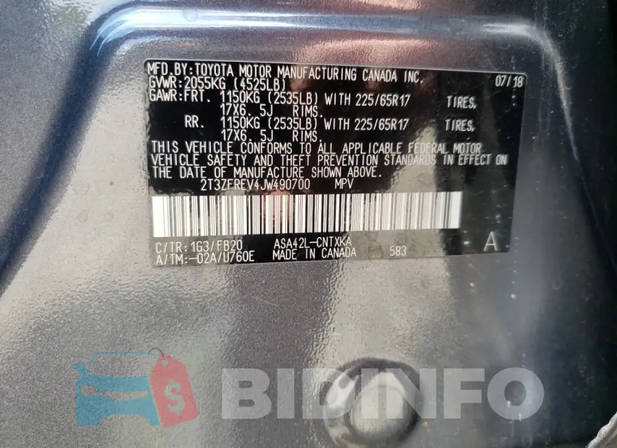 2T3ZFREV4JW490700 Photo# 13