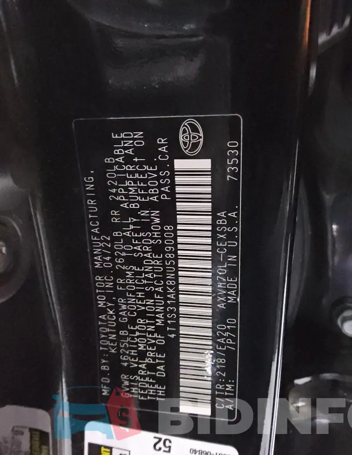 4T1S31AK8NU589008 Photo# 12