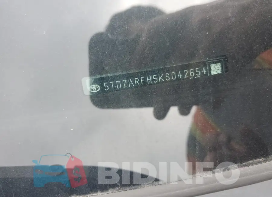 5TDZARFH5KS042654 Photo# 12