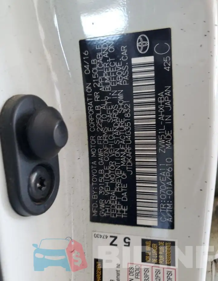JTDKARFU4G3518321 Photo# 12