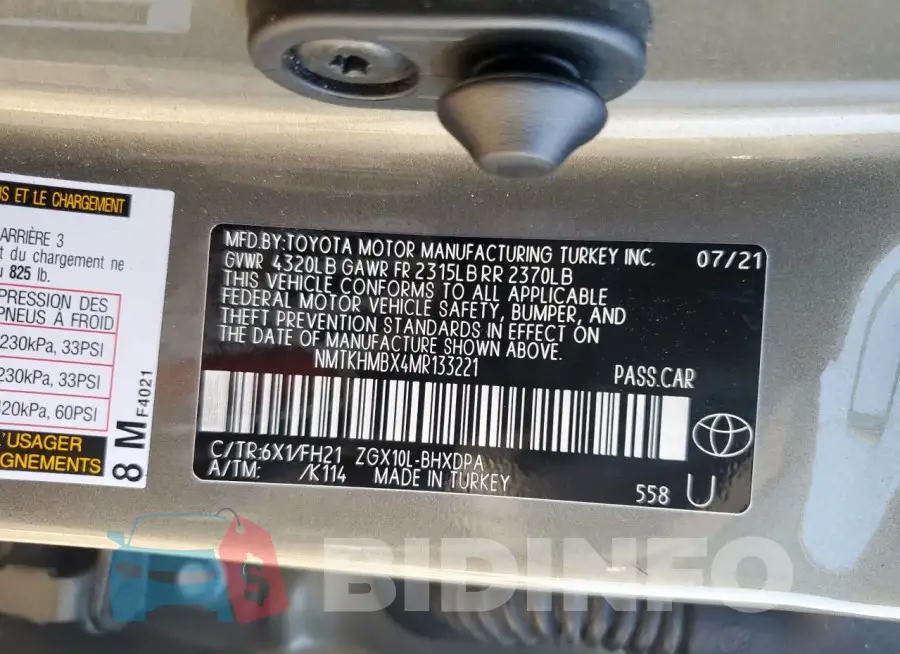 NMTKHMBX4MR133221 Photo# 14