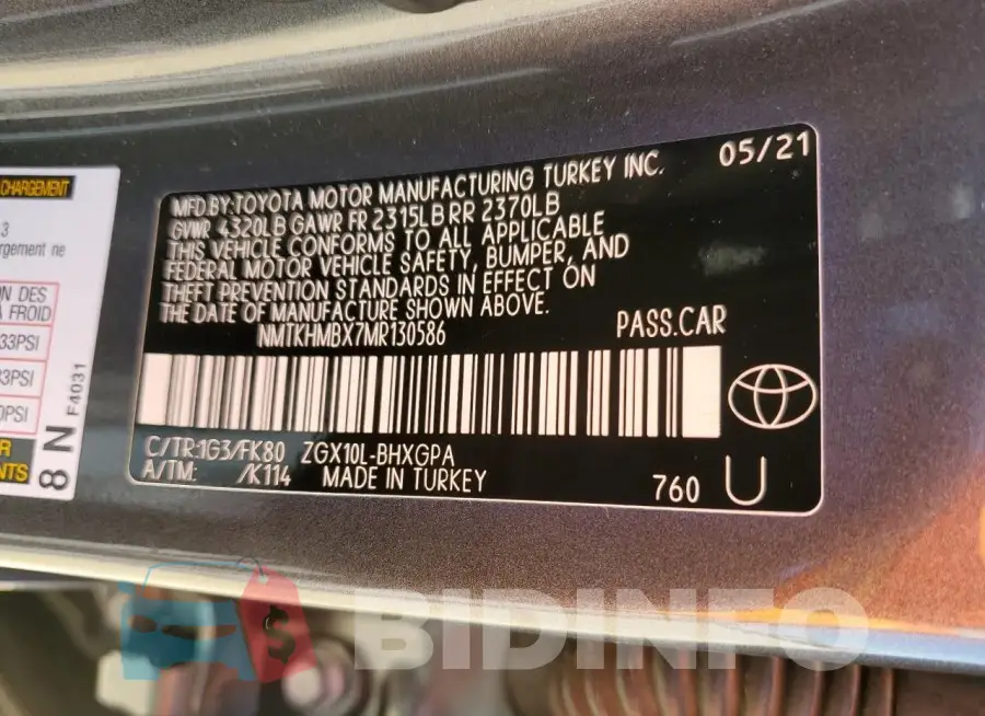 NMTKHMBX7MR130586 Photo# 12