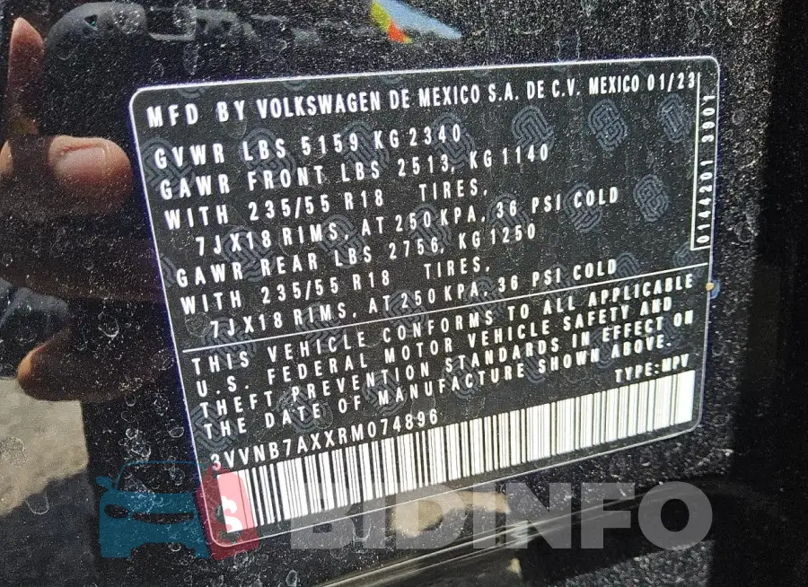 3VVNB7AXXRM074896 Photo# 13