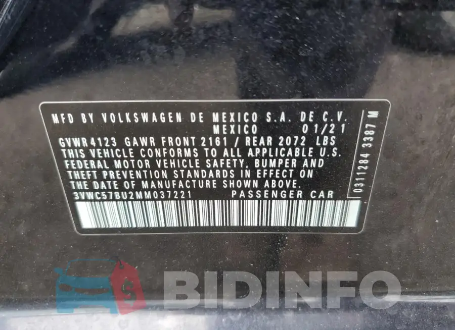 3VWC57BU2MM037221 Photo# 13