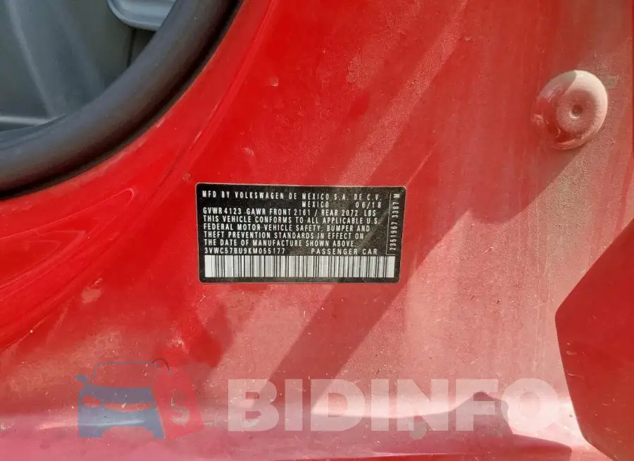 3VWC57BU9KM055177 Photo# 13