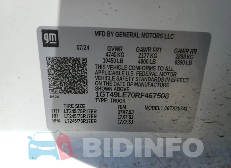 1GT49LE70RF467508 Photo# 13
