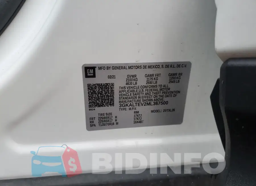3GKALTEV2ML367500 Photo# 13