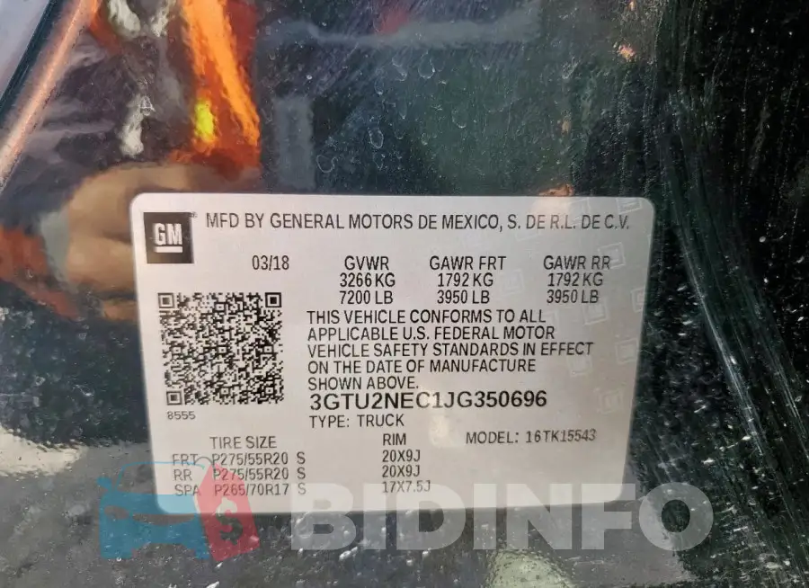 3GTU2NEC1JG350696 Photo# 12