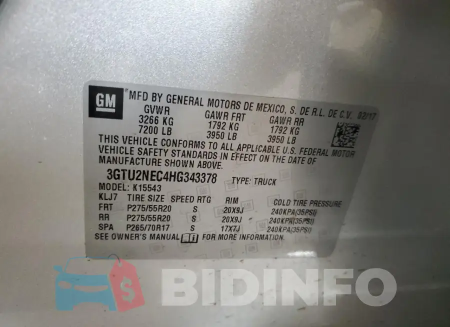 3GTU2NEC4HG343378 Photo# 12