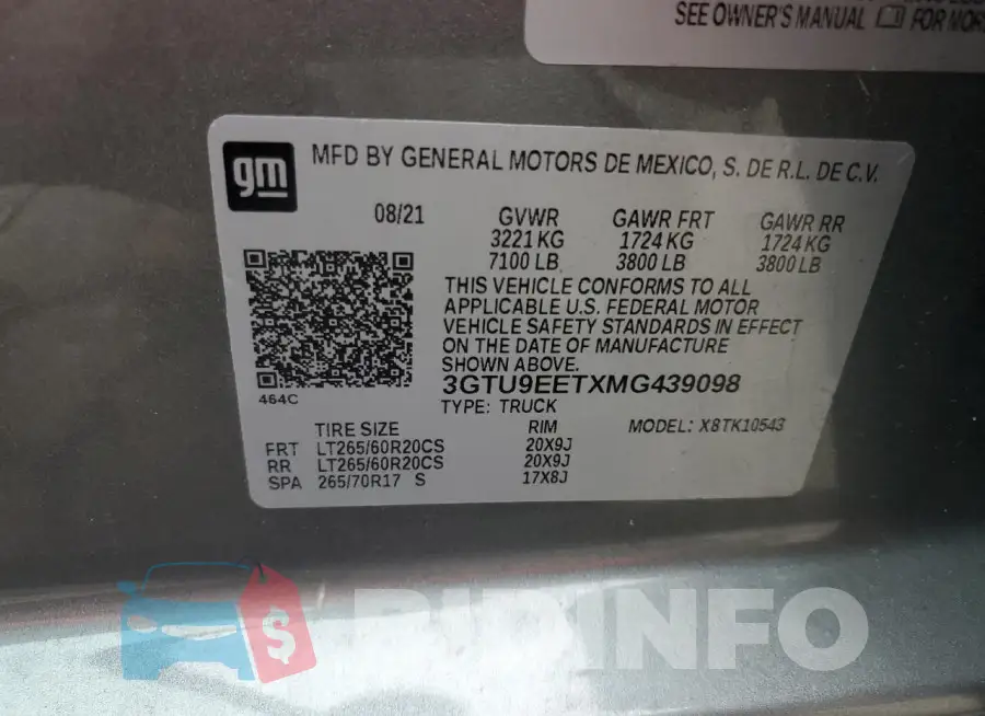 3GTU9EETXMG439098 Photo# 12