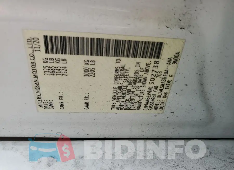 1N4AA6EV4MC502738 Photo# 13