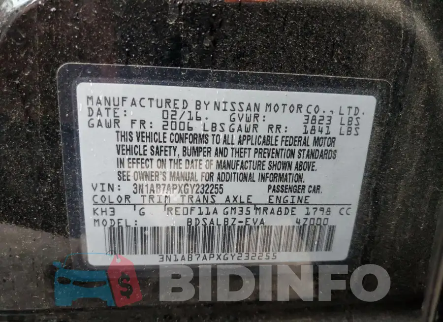 3N1AB7APXGY232255 Photo# 12