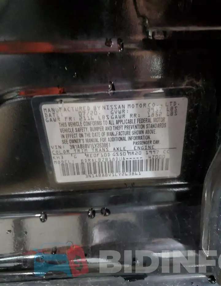 3N1AB8BV1LY263861 Photo# 12