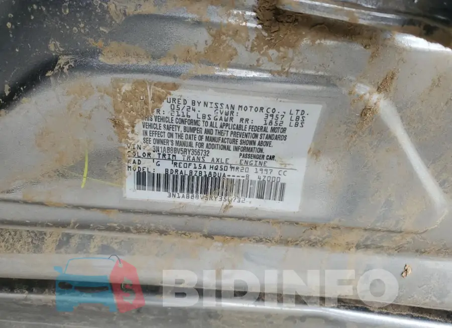 3N1AB8BV5RY356732 Photo# 12