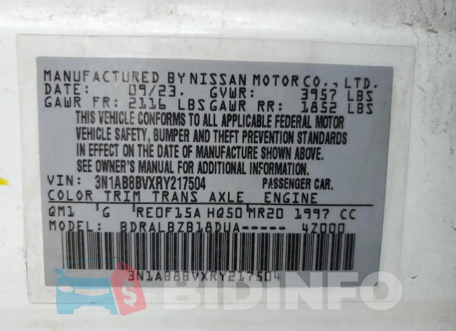 3N1AB8BVXRY217504 Photo# 12