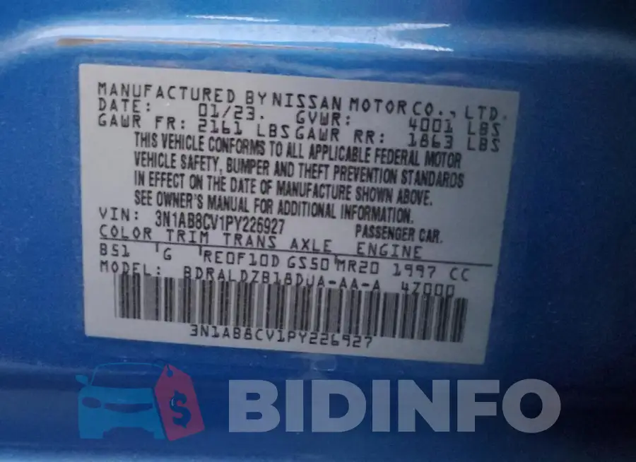 3N1AB8CV1PY226927 Photo# 12
