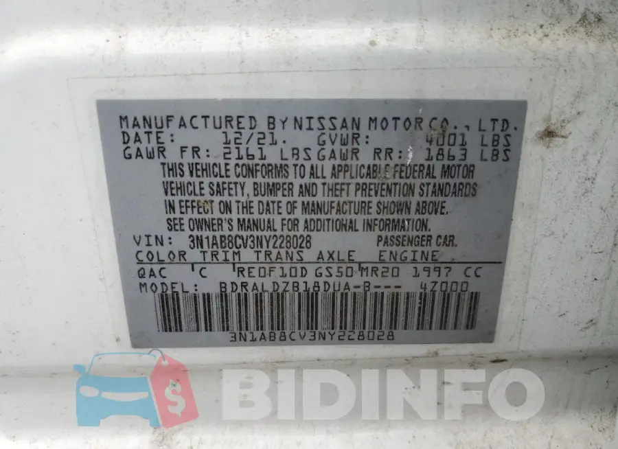 3N1AB8CV3NY228028 Photo# 12