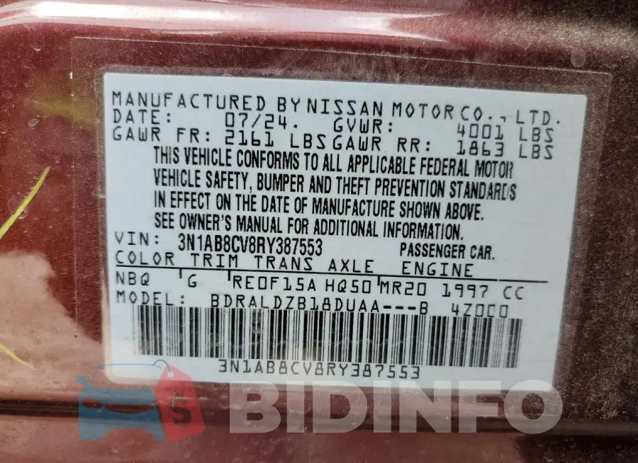 3N1AB8CV8RY387553 Photo# 12