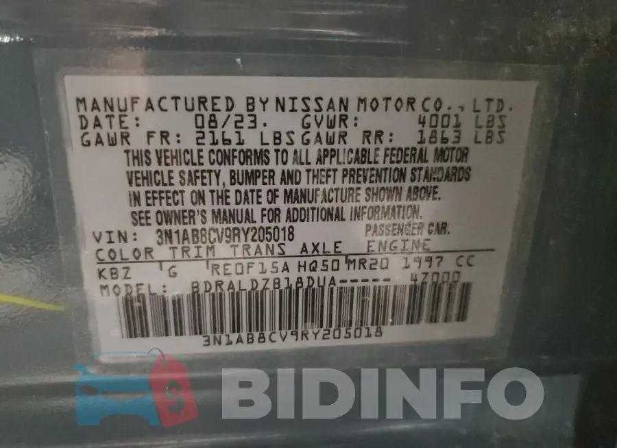 3N1AB8CV9RY205018 Photo# 12