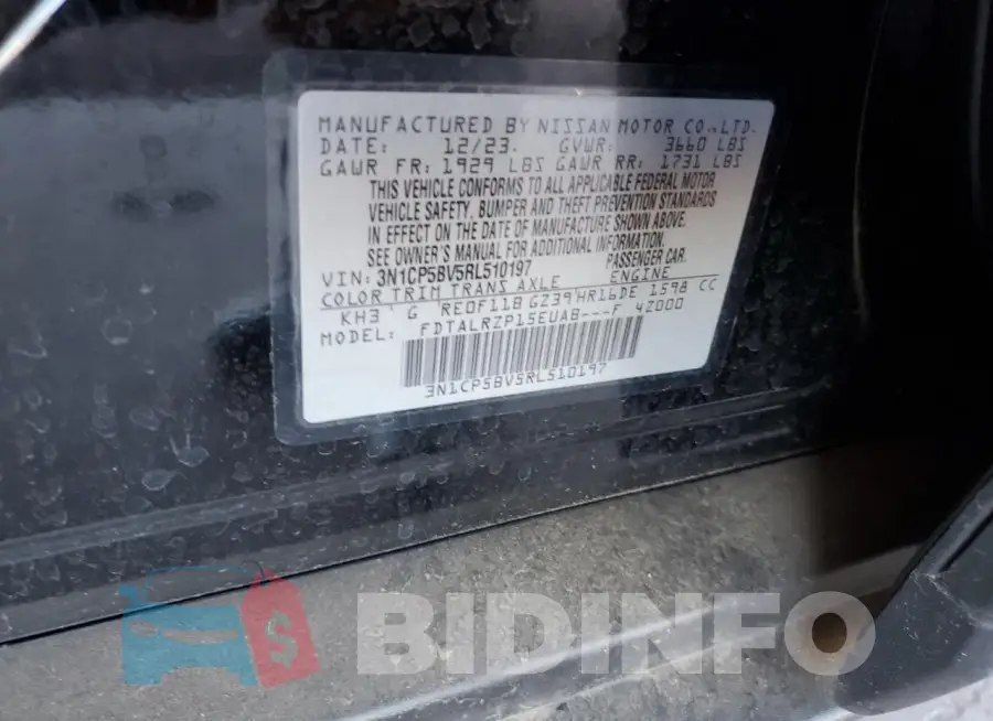 3N1CP5BV5RL510197 Photo# 13