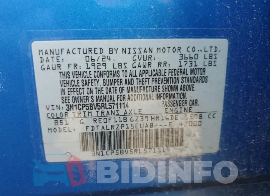 3N1CP5BV5RL571114 Photo# 12