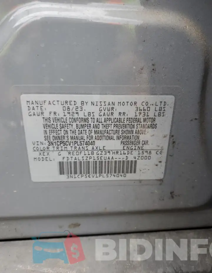 3N1CP5CV1PL574040 Photo# 14