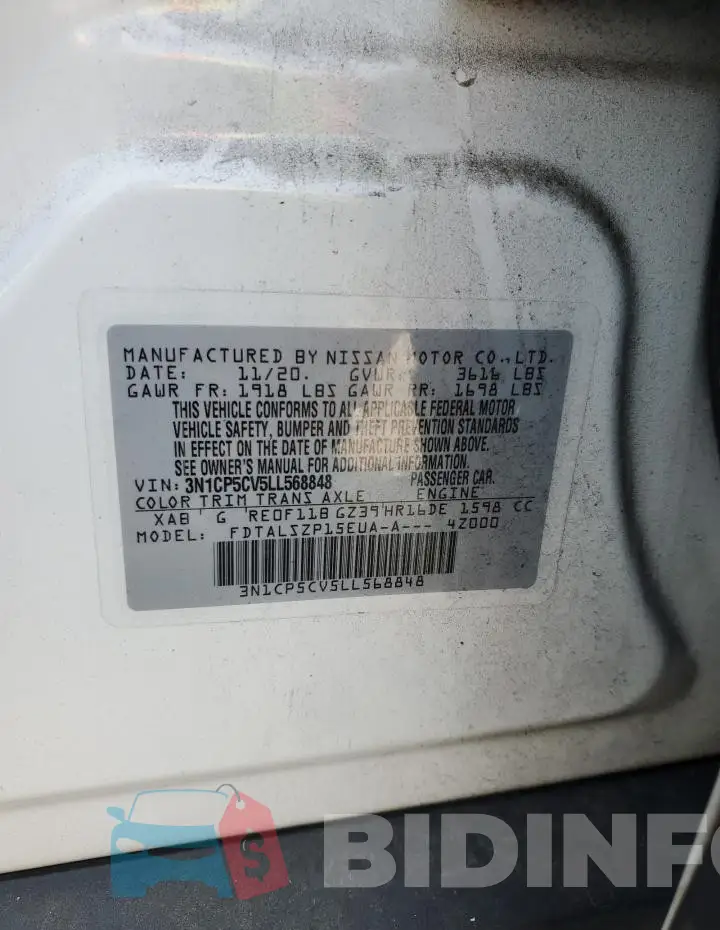 3N1CP5CV5LL568848 Photo# 13