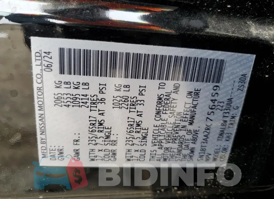 5N1BT3AA2RC756459 Photo# 13
