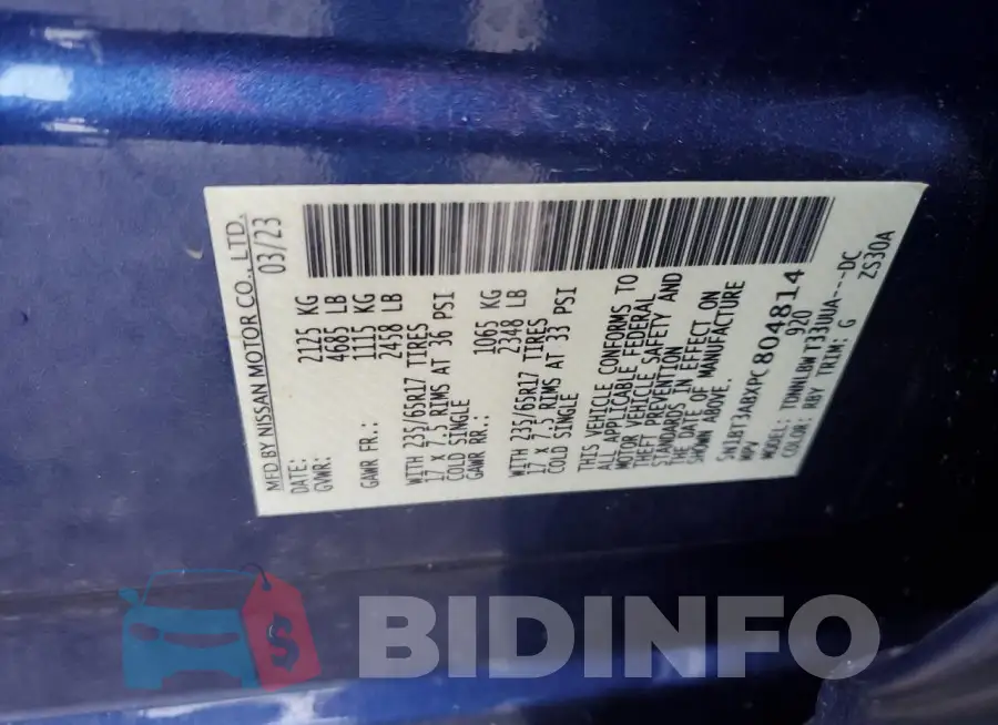 5N1BT3ABXPC804814 Photo# 13