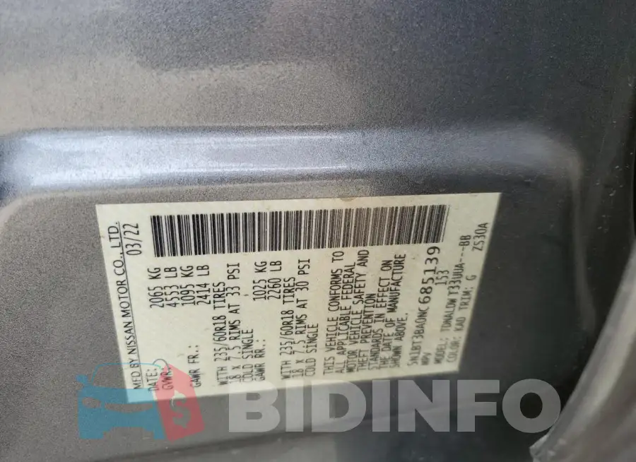 5N1BT3BA0NC685139 Photo# 13